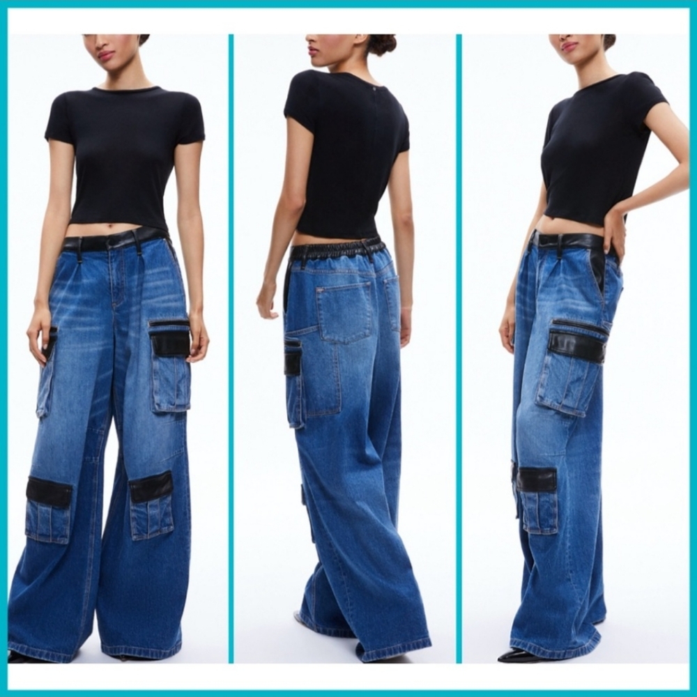ALICE + OLIVIA Cargo Jeans - Picture 14 of 14